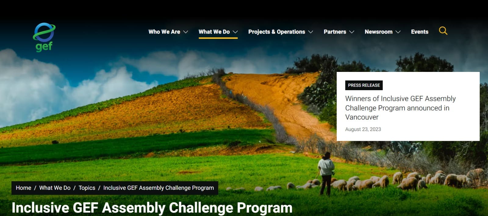 Inclusive GEF Assembly Challenge Program